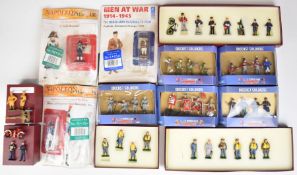 A collection of diecast soldiers by del Prado, Blue Box Elite Command and The BFM Collection, to