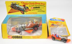 Corgi Toys diecast model Chitty Chitty Bang Bang with 4 figures, flip out wings, clip on stabilisers