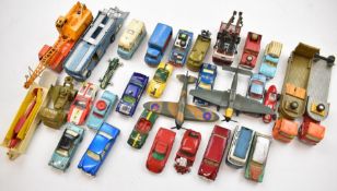 A collection of loose Corgi and Dinky diecast model vehicles to include Man From UNCLE Oldsmobile