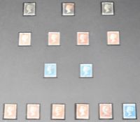 Mint and used GB stamp collection from Queen Victoria 1840 1d blacks (x3) to Queen Elizabeth II,