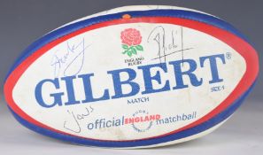 Gilbert Barbarian official England Rugby Match Ball signed by Jonah Lomu (New Zealand / All