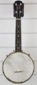 Windsor four string 'The Whirle' ukulele banjo, length 53cm, in soft case