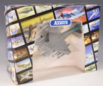 Franklin Mint Collection Armour diecast model Harrier Jet, in original box with certificate.