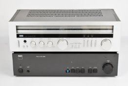Sansui model R-5L stereo radio receiver, serial number 841040094 together with a NAD 3120 stereo