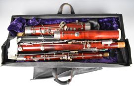 Oscar Adler Markneukirchen, Germany bassoon, serial number 8698, length 133cm,  in hard carry case
