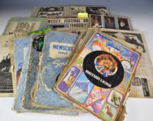 Dale Griffin's scrapbooks from 1964 to 1976 including flyers, tickets, photographs, press cuttings