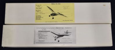 Two Golden Era model aircraft kits to suit radio control comprising Ray Heit's 1938 'Scram' and
