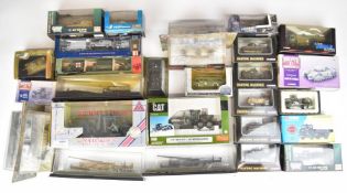 A collection of Corgi, Dragon and similar diecast model military vehicles to include M3 A1 Half