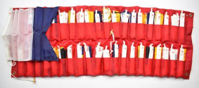 Set of maritime signalling flags, in roll up pouch