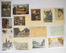 Collection of German / Polish WW1 Feldpost postcards, formerly the property of Ruth Powitzer who was