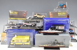 A collection of magazine subscription diecast vehicles Eaglemoss, Atlas Editions etc, all in