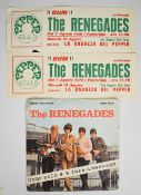The Renegades - Two flyers for Pepper Club Italy 1967, 9 x 25cm, together with Uomo Solo picture