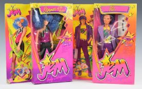 Two Hasbro Jem and the Holograms dolls comprising Rio 4015 and Stormer of the Misfits 4205, both