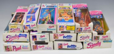 Fourteen Hasbro Sindy dolls, mostly dating to the early 1990's to include Swimming Sindy 18349,