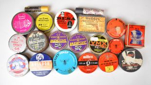 Nineteen tins and boxes of collectable air rifle pellets including Webley, Bulldog, Marksman, Daisy,