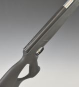 Weihrauch HW97K .22 underlever air rifle with composite stock, textured thumb-hole grip, raised