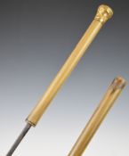 Bamboo sword stick with 62cm blade, overall length 94cm. PLEASE NOTE ALL BLADED ITEMS ARE SUBJECT TO