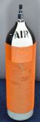 Nine litre compressed air bottle suitable for re-filling PCP air rifles.