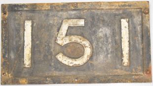 London & South Western Railway cast iron 151 bridge plate, length 56cm