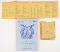 Royal Air Forces Escaping Society book 'Against the Odds', signed copy edited by Murray Adams