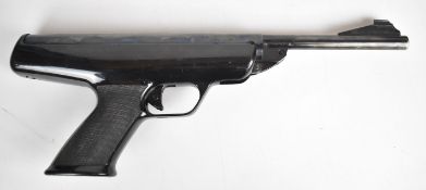 BSA Scorpion .22 target air pistol with shaped and chequered grip, serial number RB8725.