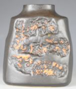 Troika Pottery vase with 'Troika St Ives, England' and HC monogram to base, height 14cm