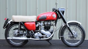 1959 Ariel Red Hunter 350cc motorcycle, registration number 284 UXL, with V5c which lists the