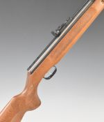Weihrauch HW57 .22 under-lever air rifle with chequered semi-pistol grip and forend, raised cheek
