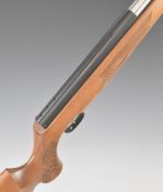 Weihrauch HW97K .177 underlever air rifle with chequered semi-pistol grip, composite stock, raised