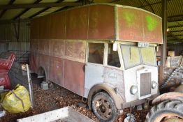 1939 Thornycroft Nippy removals lorry, registration number CFH 717 (a Gloucestershire number),