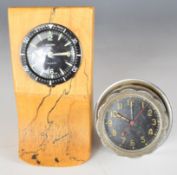 Russian aircraft cockpit, tank or armoured vehicle military clock, with sweep seconds hand, together