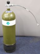 12.2 litre 13.5kg compressed air bottle suitable for re-filling PCP air rifles with pressure