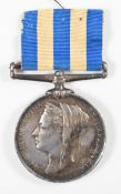 Victorian Egypt Medal 1882-89 named to Sgt F J Inwood