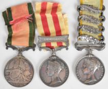 British Army Victorian medals comprising Crimea Medal with clasps for Alma, Balaklava, Inkermann and