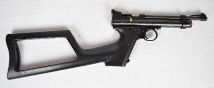 Crosman Air Power 2240 .22 bolt-action CO2 air pistol with composite skeleton air rifle stock and