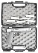 Umarex Colt Government 1911 A1 .177 CO2 air pistol with chequered composite grips and two 8-shot