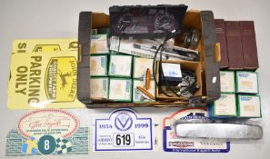 Mainly Austin Rover classic car parts including instruments, instrument cluster and wiper motor, a