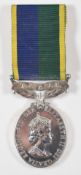 British Army Territorial & Army Volunteer Reserve (T. & A.V.R) Elizabeth II Efficency Medal named to