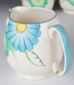 Gray's Pottery set of three graduated Art Deco jugs, tallest 13cm