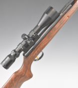 BSA Supersport De Luxe .22 air rifle with semi-pistol grip, dipped rosewood style stock,