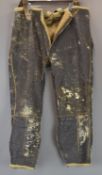 Pair of US Air Force or Army sheepskin flying trousers, type B-1, size large