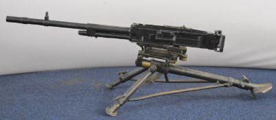 Deactivated Italian Breda M37 7.92x57 heavy machine gun with top flat stamped with crest, 'M.P.