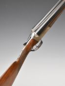 J & W Tolley Ltd 12 bore side by side ejector shotgun with named and engraved locks, engraved