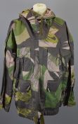 Camouflage smock with integral hood with internal label 'Smock SAS 1942 pattern', CWCW Ltd