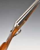 J & W Tolley 12 bore side by side ejector shotgun with named locks, border engraved locks,
