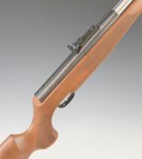 Weihrauch HW77K .177 under-lever air rifle with adjustable trigger, chequered semi-pistol grip,