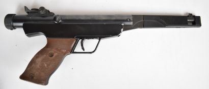 Original Model 6 .177 target air pistol with shaped and chequered grip and adjustable sights and