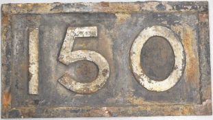 London & South Western Railway cast iron 150 bridge plate, length 56cm