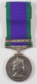 Royal Air Force Elizabeth II General Service Medal with clasp for South Arabia named to 0687895