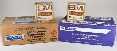 Five-hundred 12 bore SMI Gold 30g 6 shot shotgun cartridges, all in original boxes. PLEASE NOTE THAT